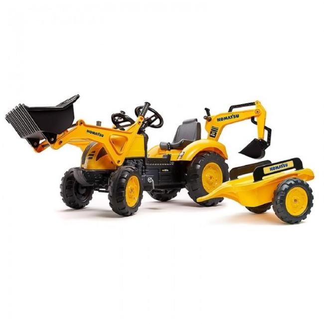 Main image of Falk Komatsu WB93R backhoe loader ride on image