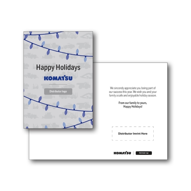 Main image of Construction custom imprint holiday cards image