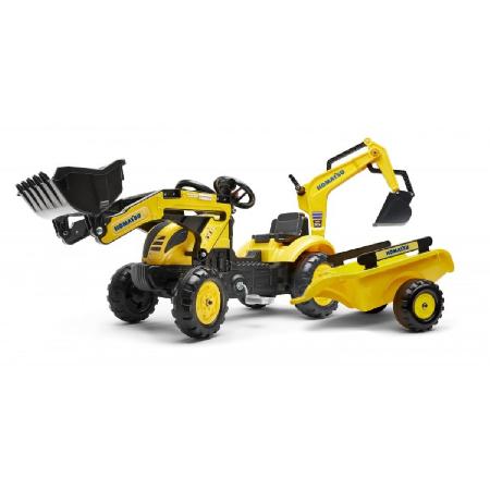 Image of Falk Komatsu pedal backhoe loader ride on