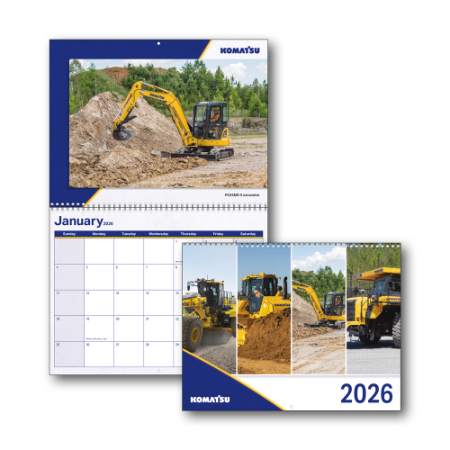 Image of Wall calendar - Construction