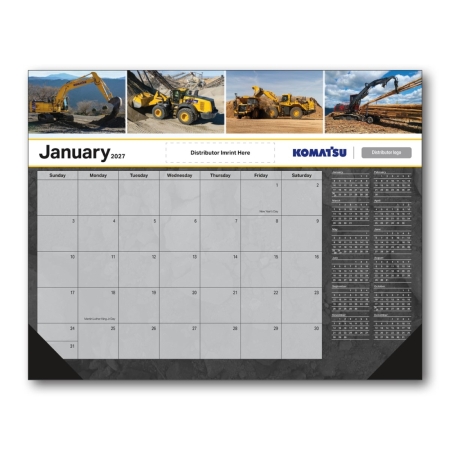 Image of Construction custom imprint desk pad