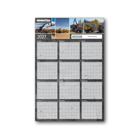 Image of Construction custom imprint year-at-a-glance