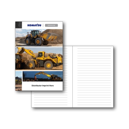 Image of Construction custom imprint notebook