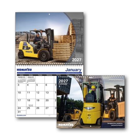Image of Forklift wall calendar