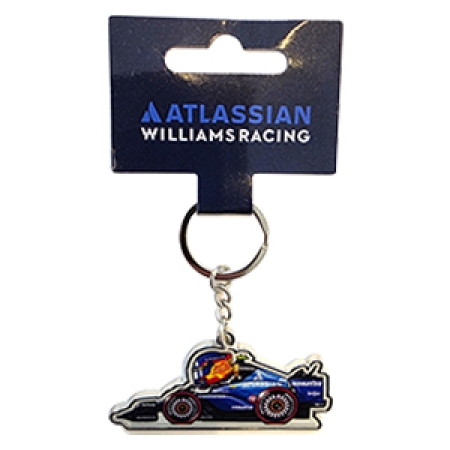 Image of Atlassian Williams Racing Carlos Sainz Jr keychain